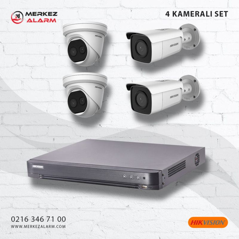 Hikvision 4 Kameralı Set
