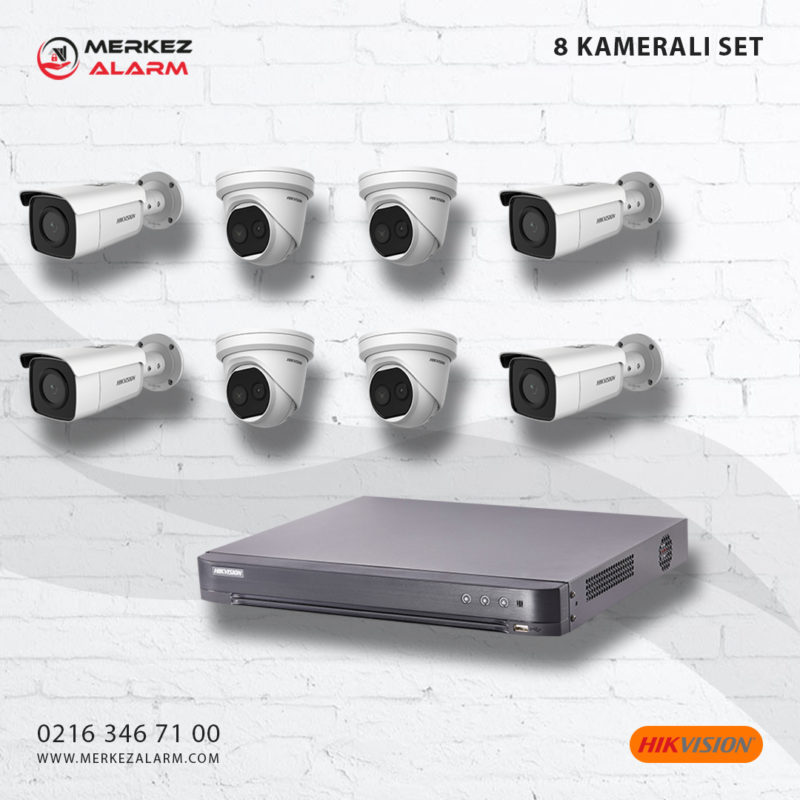 Hikvision 8 Kameralı Set
