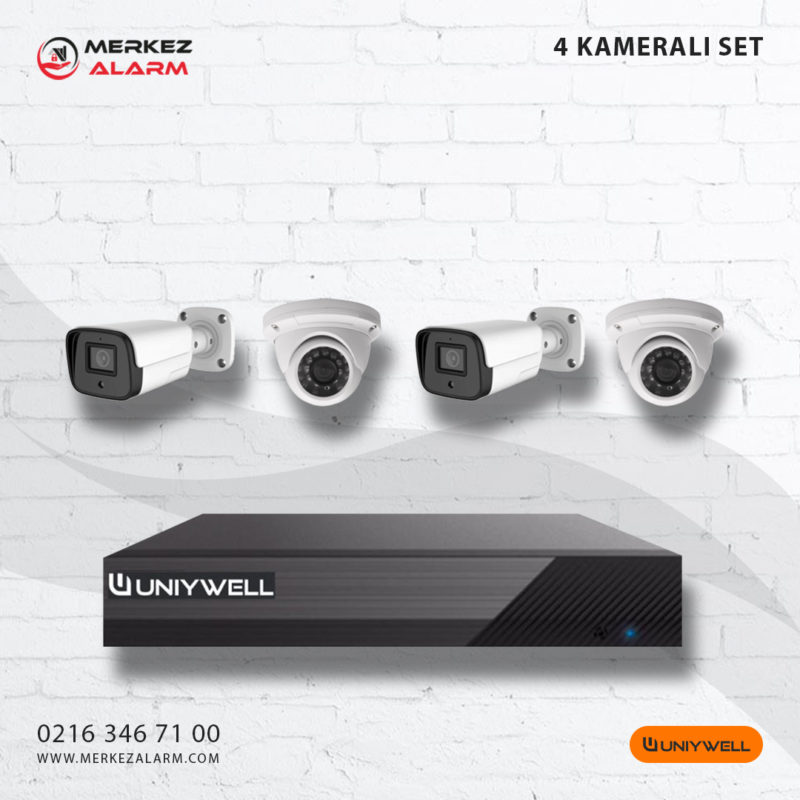 Uniywell 4 Kameralı Set