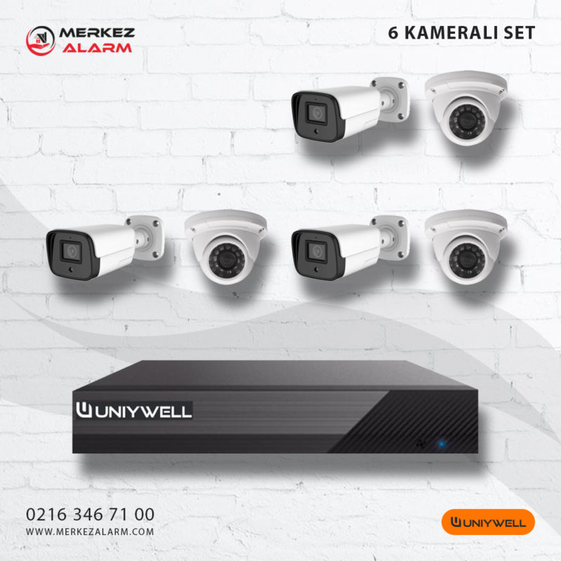 Uniywell 6 Kameralı Set