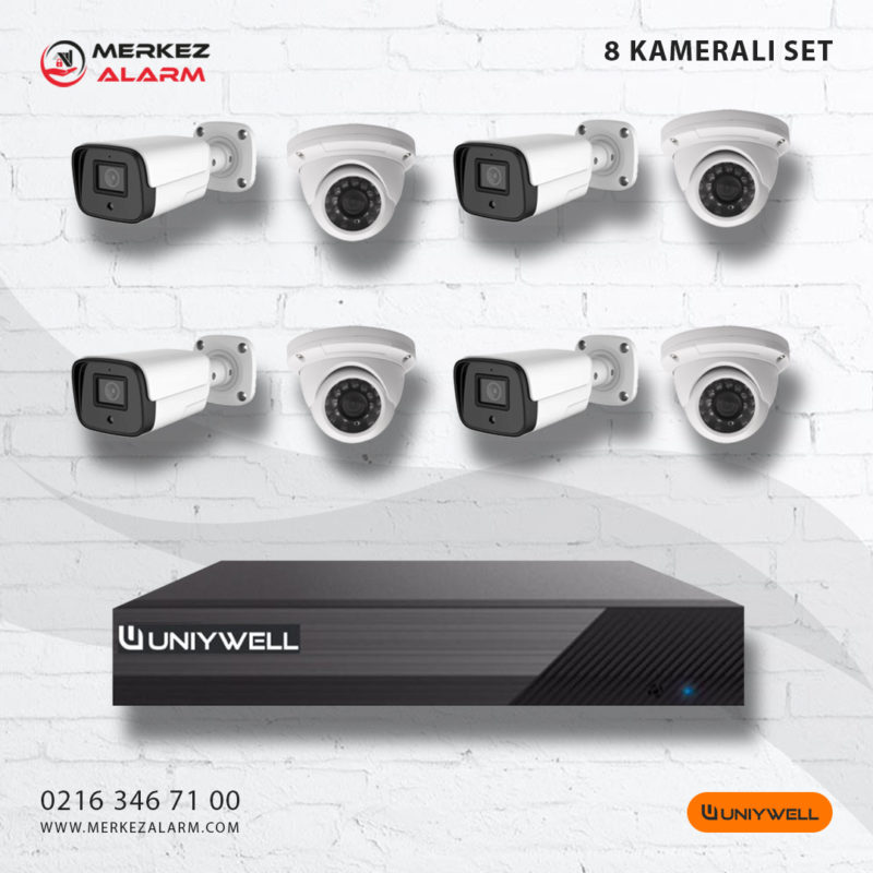 Uniywell 8 Kameralı Set